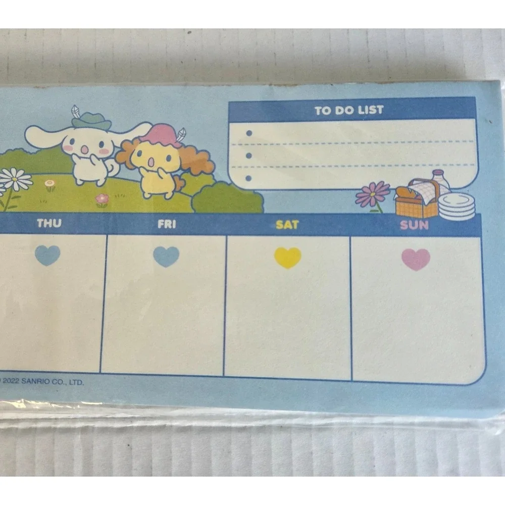 NEW‎ Sanrio Cinnamoroll Stationery Office Weekly Daily To Do List Planner Pad